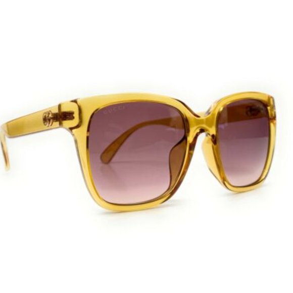Gucci Women's Yellow and Red Gradient Sunglasses! - Picture 3 of 3